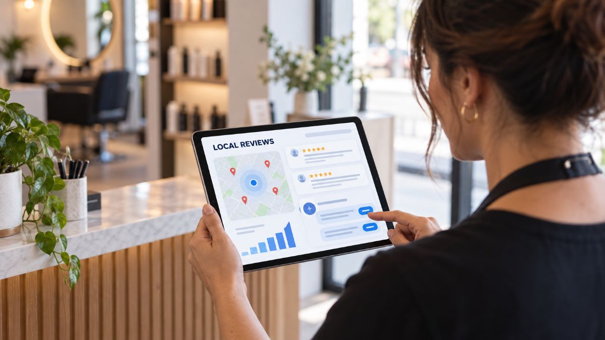 Reviews answered at the counter