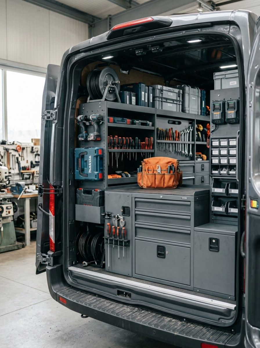 van shelves