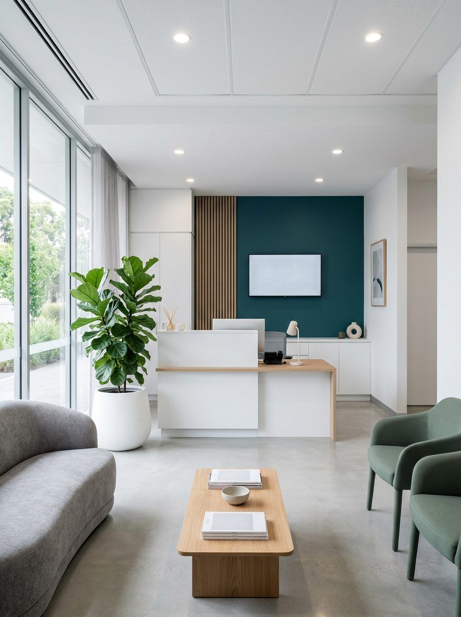 A clinic front desk